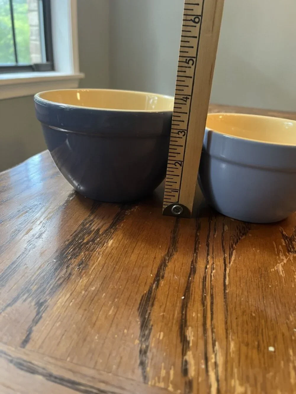 Country Kitchen Ceramic Small Mixing Bowls Set Of 2 Blue Dishwasher Microwave Sa